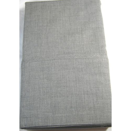  RALPH LAUREN Ralph Lauren Grey Haberdashery Solid Light Grey Pillowcase Set of 2 Standard