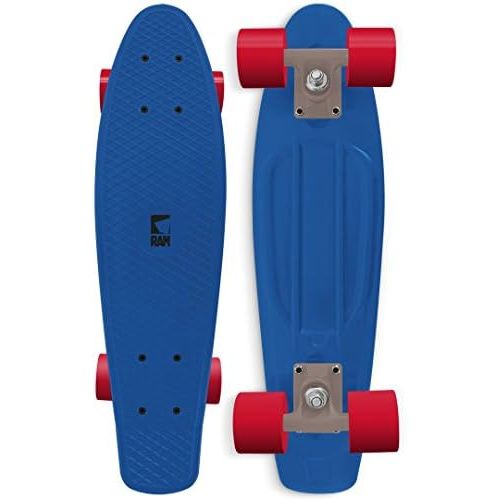  Ram - Mini Cruiser 22 inch Old School Mini Cruiser Board peke blau blue