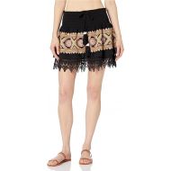 Ramy Brook Women's Lotus Embroidered Mini Skirt Coverup