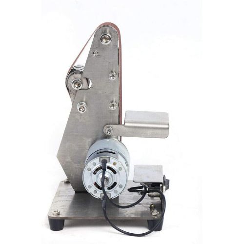  [아마존베스트]RanBB Mini Belt Sander, Multifunctional Polishing Grinding Machine Aluminum Alloy DIY Cutter Edges Sharpener (775 motor)