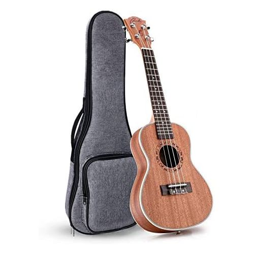  Ranch Left handed Concert Ukulele 23 inch Professional Wooden ukelele Instrument with Padded Gig Bag