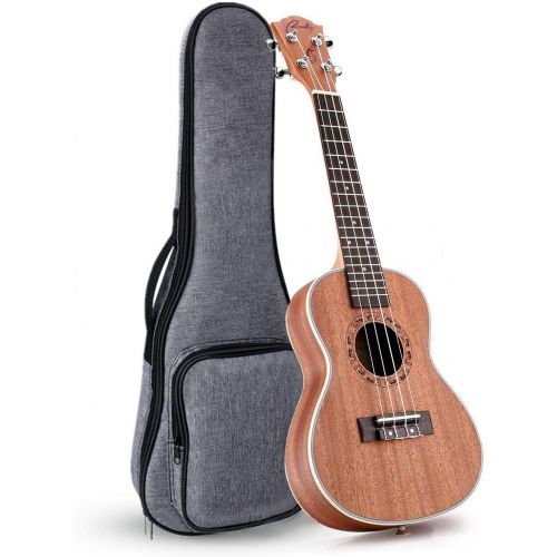  Ranch Left handed Concert Ukulele 23 inch Professional Wooden ukelele Instrument with Padded Gig Bag