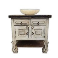 Rancho Collection San Pascual 30 Rustic Vanity, Vintage White