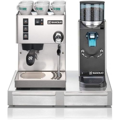  [아마존베스트]Rancilio Silvia M V6 and Rocky Bar Combo (Silver, Doserless with Base)