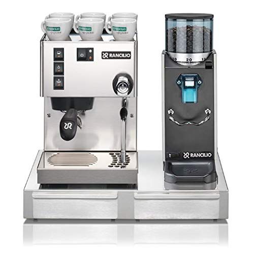  [아마존베스트]Rancilio Silvia M V6 and Rocky Bar Combo (Silver, Doserless with Base)