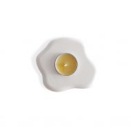 RandLDesignStudio Concrete Fried Egg - Candle Holder