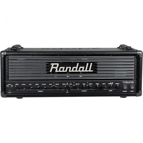  Randall},description:Randalls Thrasher is a 2-channel, four mode, 120W all-tube head and features ActivePassive inputs, High and Low Frequency Gain controls, full EQ for both chan