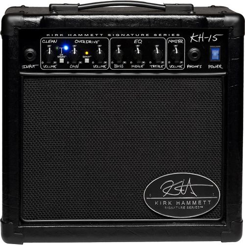  Randall},description:The Kirk Hammett Signature KH15 is a guitar practice amplifier that is both powerful and portable. The combo amp includes 2 channels: clean and overdrive, with