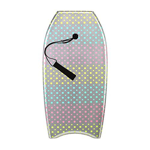  Random 37 inch and 41 inch High Performance Bodyboard Lightweight with EPS core(Rainbow and Color dots