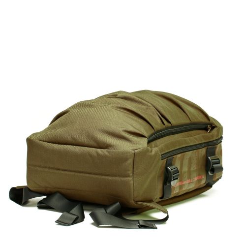  YUMC School Organizer Shoulder 15.6 Inch Ranipak Wave Design Backpack Bag, Olive/Olive Green, One Size