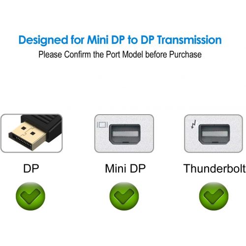  [아마존베스트]Rankie Mini DisplayPort to DisplayPort Adapter, 4K Resolution Converter, Black