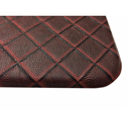  Raphael Rozen Gentle Step- Anti Fatigue Memory Foam Kitchen Mat (Basket Weave Red)