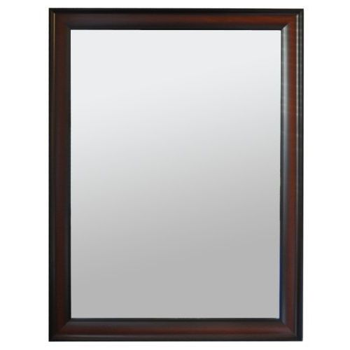  Raphael Rozen , Modern , Hanging Framed Wall Mounted Mirror, Mahogany (30x40)