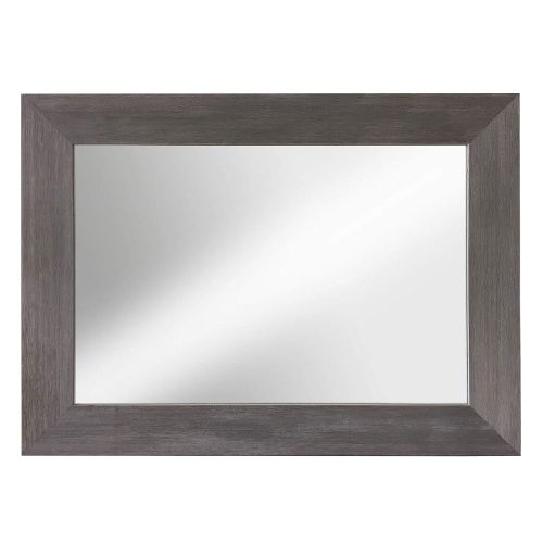  Raphael Rozen , Elegant, Modern, Classic, Vintage, Rustic, Hanging Framed Wall Mounted Mirror, Natural Weathered Grey Barn Wood (2 5/8, 30x40)