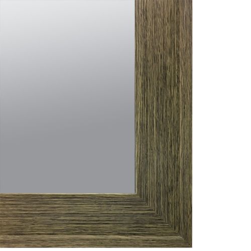  Raphael Rozen Hanging Framed Wall Mounted Mirror Classic, Elegant Rectangular, Distressed Wood Finish Brushed Olive Colored Frame Perfect for Bathrooms and Interior Living Spaces