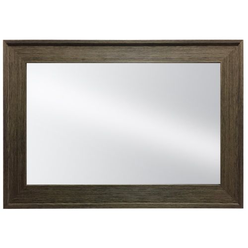  Raphael Rozen Hanging Framed Wall Mounted Mirror Classic, Elegant Rectangular, Distressed Wood Finish Brushed Olive Colored Frame Perfect for Bathrooms and Interior Living Spaces