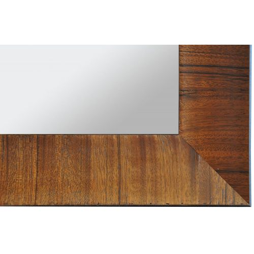  Raphael Rozen Hanging Wooden Framed Wall-Mounted Mirror, Solid Oakwood, (30x30)