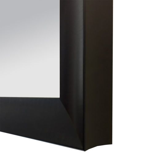  Raphael Rozen , Modern Hanging Framed Wall Mounted Aluminum Metal Mirror (Jet Black, 30x40)