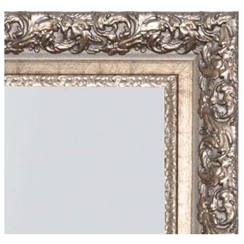  Raphael Rozen , Classic, Vintage, Hanging Framed Wall Mounted Mirror, Satin Gold, Carved Frame