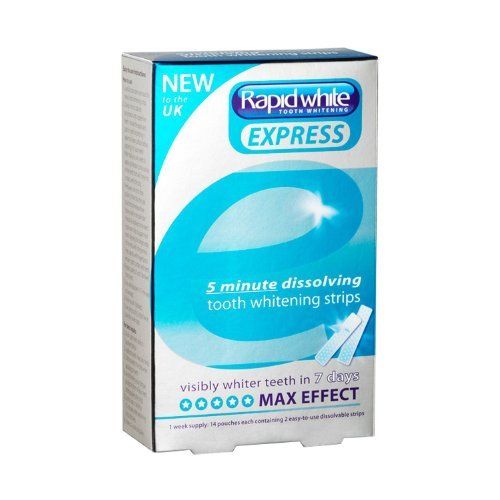  Rapid White Express Max Effect - 5 minute dissolving tooth whitening strips by Rapid White
