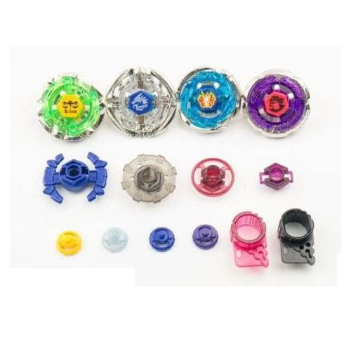  Beyblade Toy Set 4D Top Flight Rapidity Metal Fusion Fight String Launcher Grip