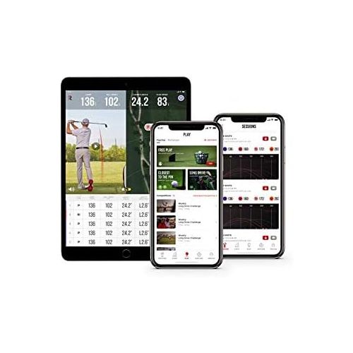  Rapsodo Mobile Launch Monitor for Golf Indoor and Outdoor Use with GPS Satellite View and Professional Level Accuracy, iPhone & iPad Only
