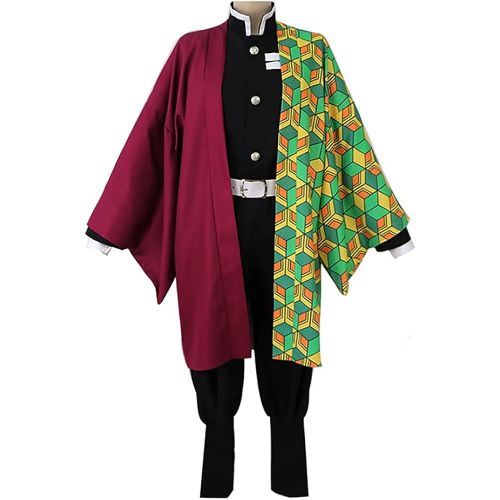  할로윈 용품Rarashik Cloak Kamado Tanjirou Tomioka Giyuu Kochou Shinobu Kimono Outfit set Cosplay Halloween Costume