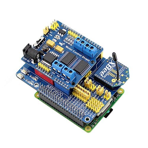  CQRobot Raspberry Pi DIY Open Source Electronic Hardware Kits(CQ-D), Compatible with Raspberry Pi A+B+2B3B, Supports Arduino, Includes Expansion Board ARPI600+Color Sensor+Flame Sensor+