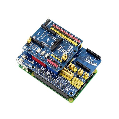  CQRobot Raspberry Pi DIY Open Source Electronic Hardware Kits(CQ-D), Compatible with Raspberry Pi A+B+2B3B, Supports Arduino, Includes Expansion Board ARPI600+Color Sensor+Flame Sensor+