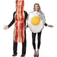 할로윈 용품Rasta Imposta Bacon Slice & Fried Egg Couples Halloween Costume Set, Adult One Size
