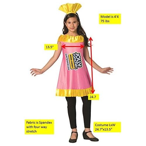  할로윈 용품Rasta Imposta Girls Classic Jolly Rancher Wrapper Watermelon Candy Costume Dress