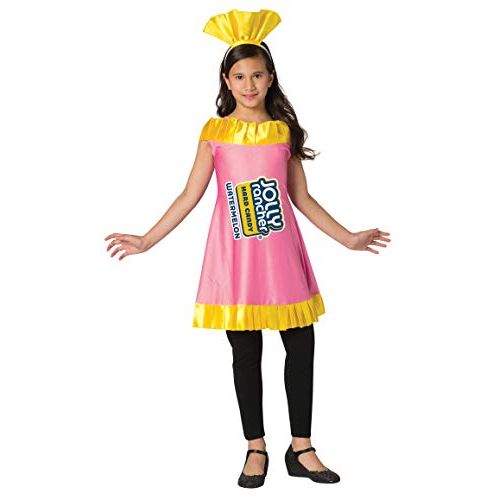  할로윈 용품Rasta Imposta Girls Classic Jolly Rancher Wrapper Watermelon Candy Costume Dress