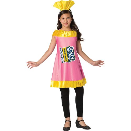  할로윈 용품Rasta Imposta Girls Classic Jolly Rancher Wrapper Watermelon Candy Costume Dress