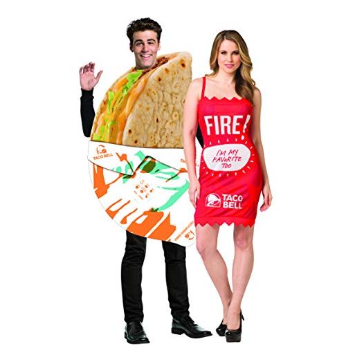  할로윈 용품Rasta Imposta Taco Bell Gordita and Fire Sauce Couples Costume