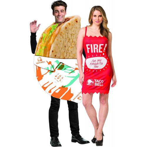  할로윈 용품Rasta Imposta Taco Bell Gordita and Fire Sauce Couples Costume