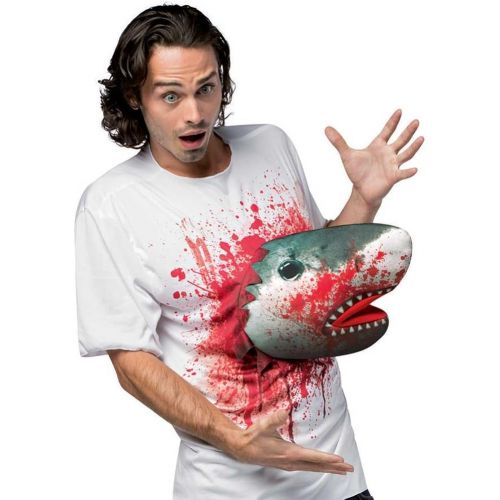  할로윈 용품Rasta Imposta Mens Sharknado - Tshirt with Shark