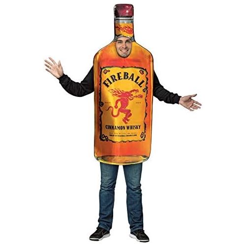  Rasta Imposta Fireball Cinnamon Whisky Bottle Tunic Funny Theme Party Halloween Costume