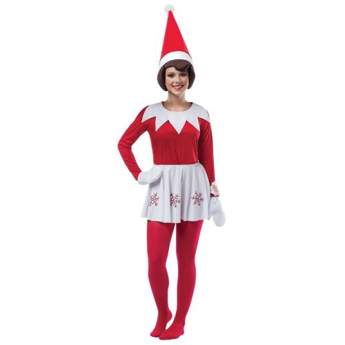  Rasta Imposta Womens Elf on The Shelf Outfit wHat Holiday Theme Party Christmas Costume