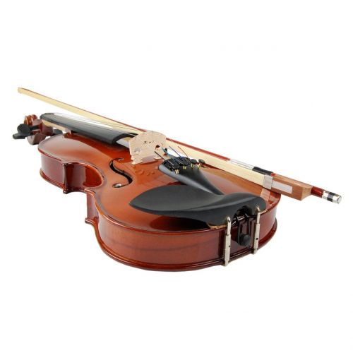  Rata Band Advanced Beginner Solidwood Violin 12 Size Beautiful Inlaid Purfling and Varnished Finish for Students Orchestra School