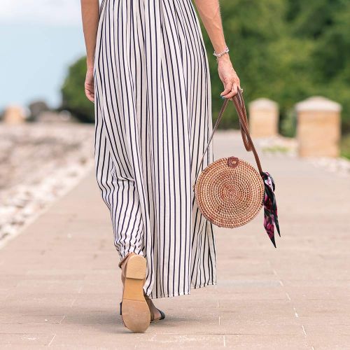  Rattan Bags for Women, Handwoven Bamboo Beach Bag Bali Ata Straw Shoulder Bags