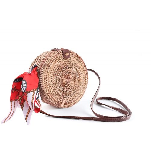  Rattan Bags for Women, Handwoven Bamboo Beach Bag Bali Ata Straw Shoulder Bags