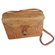 Rattan Nation - Rectangular Woven Rattan Bag, Ata Basket Bag