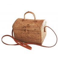 Rattan Nation - Picnic Style Rattan Bag Cross Body, Straw Bag