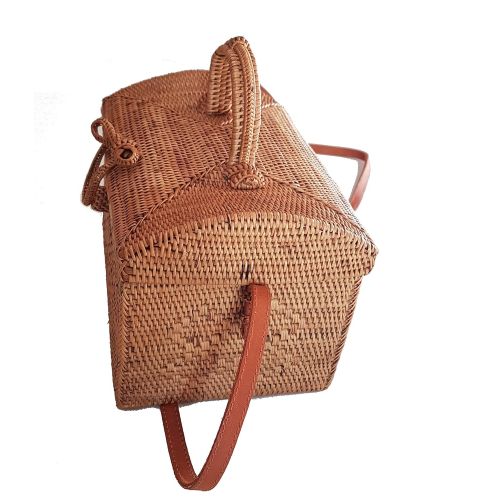  Rattan Nation - Picnic Style Rattan Bag Cross Body, Straw Bag