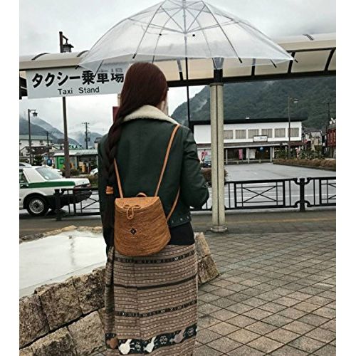  Rattan Nation - Woven Rattan Backpack Bag, Basket Bag