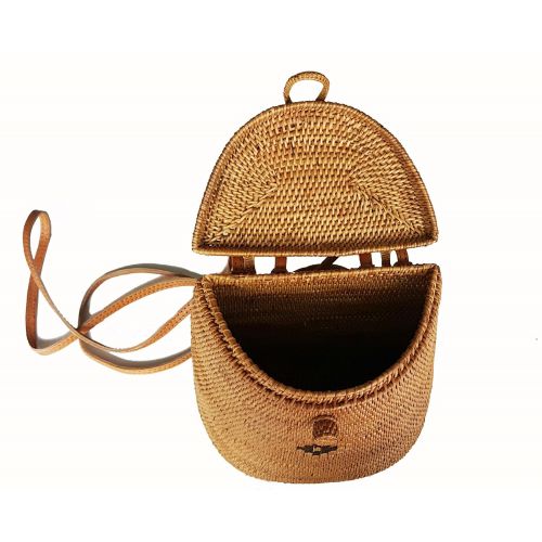  Rattan Nation - Woven Rattan Backpack Bag, Basket Bag