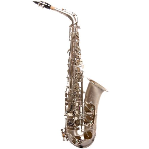  Ravel PR12NS Alto Saxophone Sand Blasted Nickel Plated - Key of Eb