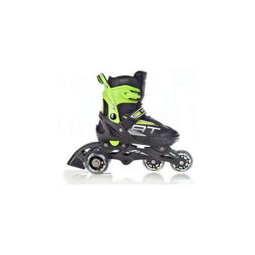  RAVEN 3in1 Inline Skates Inliner Triskates Rollschuhe Profession Black/Green verstellbar