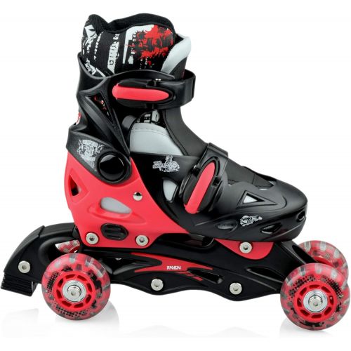  RAVEN 3in1 Kinder Inlineskates/Triskates/Rollschuhe Singer verstellbar