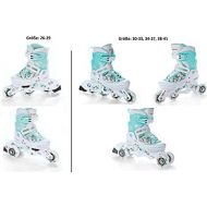 Raven 2in1 oder 3in1 Inline Skates Inliner Triskates Rollschuhe Laguna White/Mint verstellbar